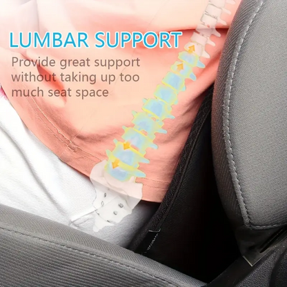 "Memory Foam Car Seat Cushion, Suitable For Long-distance Car Driver Seats BLACK "