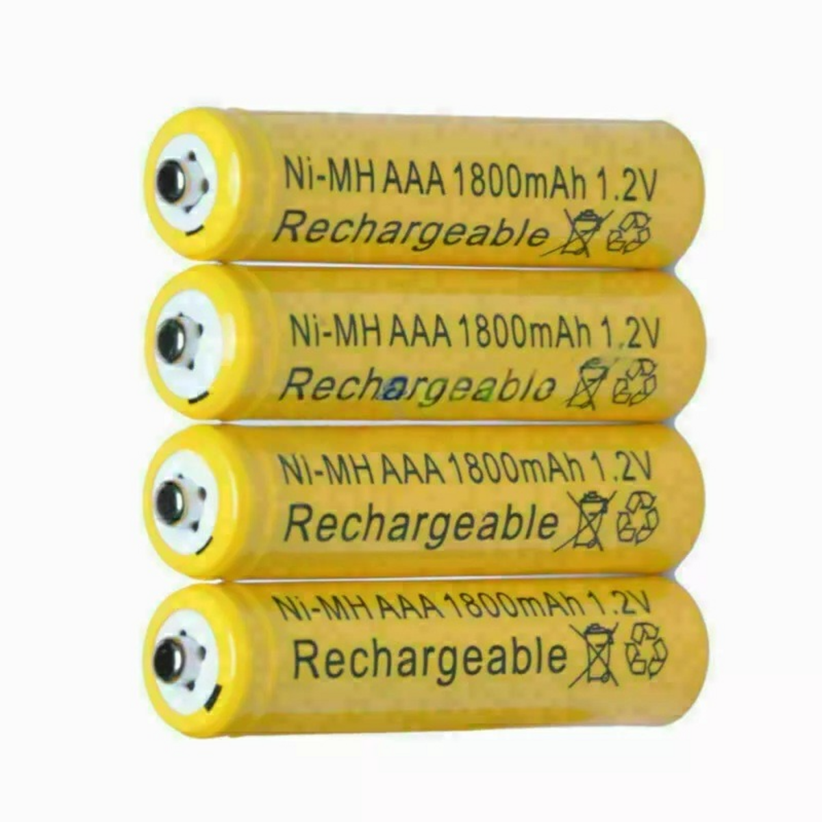Ni-MH AAA 1800mAh 1.2V Rechargeable Batteries (4 Pack)