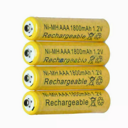 Ni-MH AAA 1800mAh 1.2V Rechargeable Batteries (4 Pack)