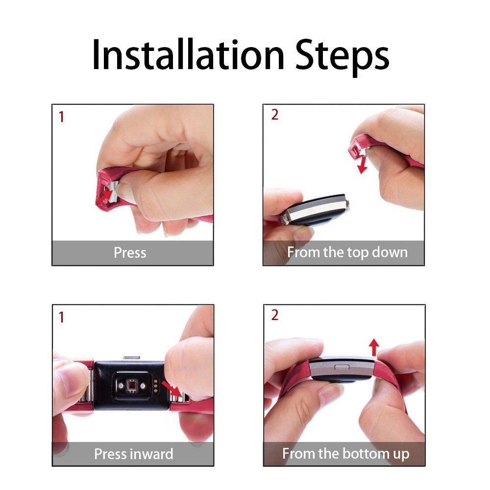 Fitness Tracker Normal Rubber band-Pink-L