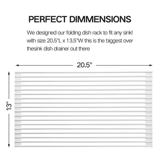 Multipurpose Roll-Up Dish Drying Rack