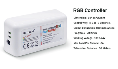 10M RGBWW LED Light With Touch Screen Controller & Adapter