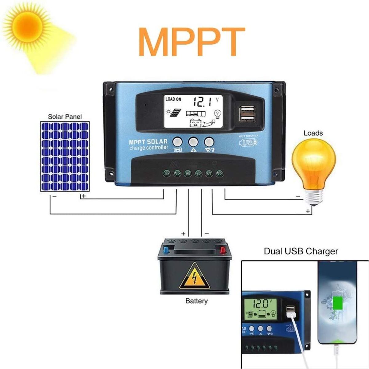 100A Solar Charge Controller