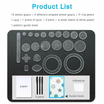 27Pcs Spirograph Design Set