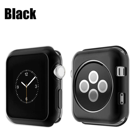 TPU Case For Smart Watch (Compatible) 38MM/42MM-Black-42mm
