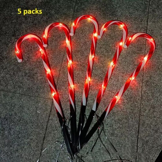 Solar Cane Ground Lamps Christmas