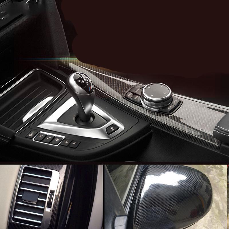 Black Carbon Fiber Sticker