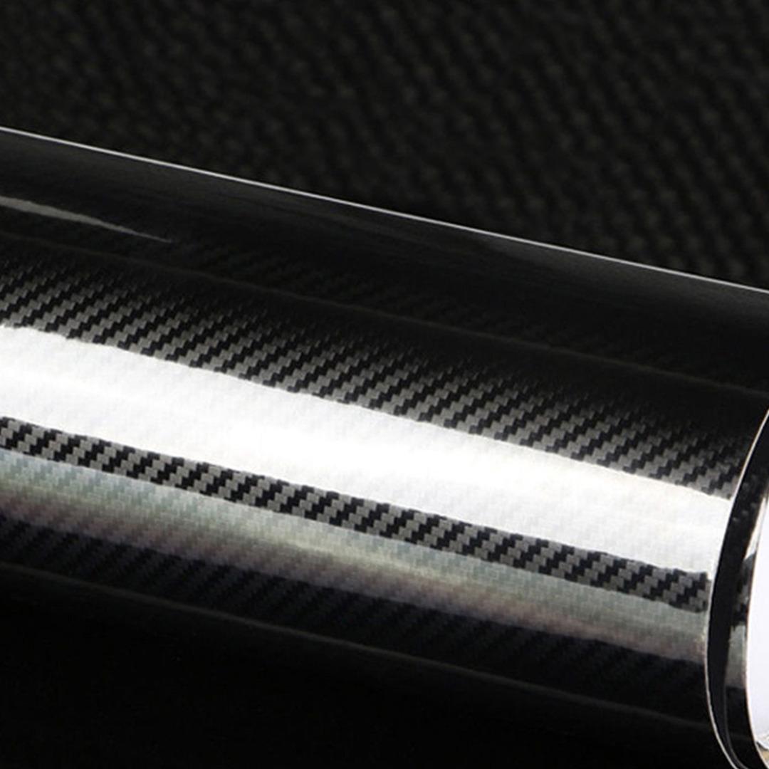 Black Carbon Fiber Sticker
