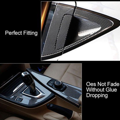 Black Carbon Fiber Sticker