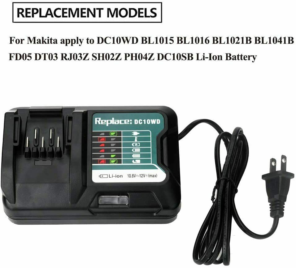 Replacement Battery Charger for 10.8V-12V Cordless Power Tools
