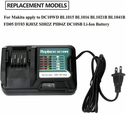 Replacement Battery Charger for 10.8V-12V Cordless Power Tools