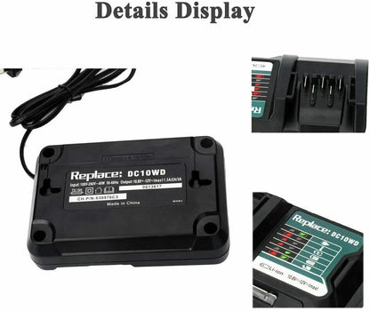 Replacement Battery Charger for 10.8V-12V Cordless Power Tools