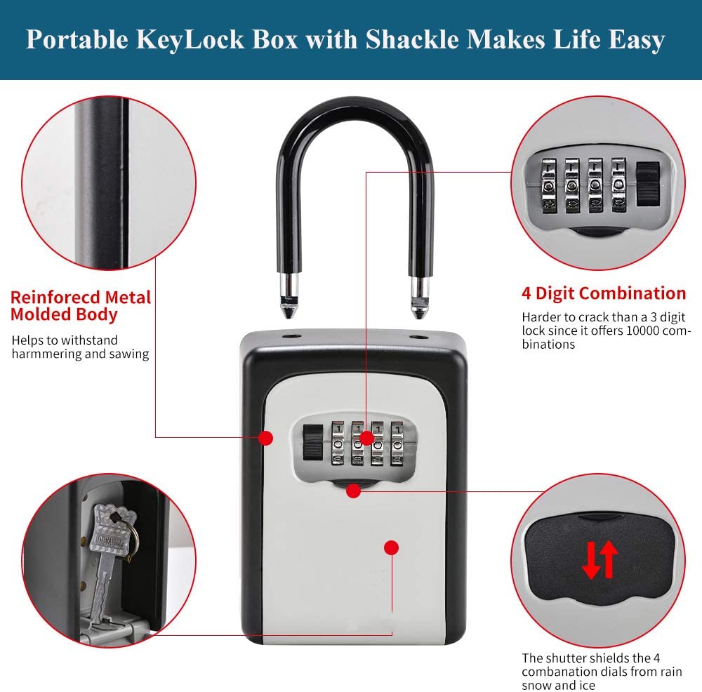 Wall Mount Key Storage Security Lock