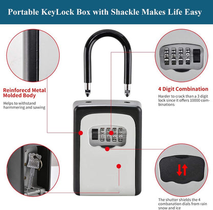 Wall Mount Key Storage Security Lock