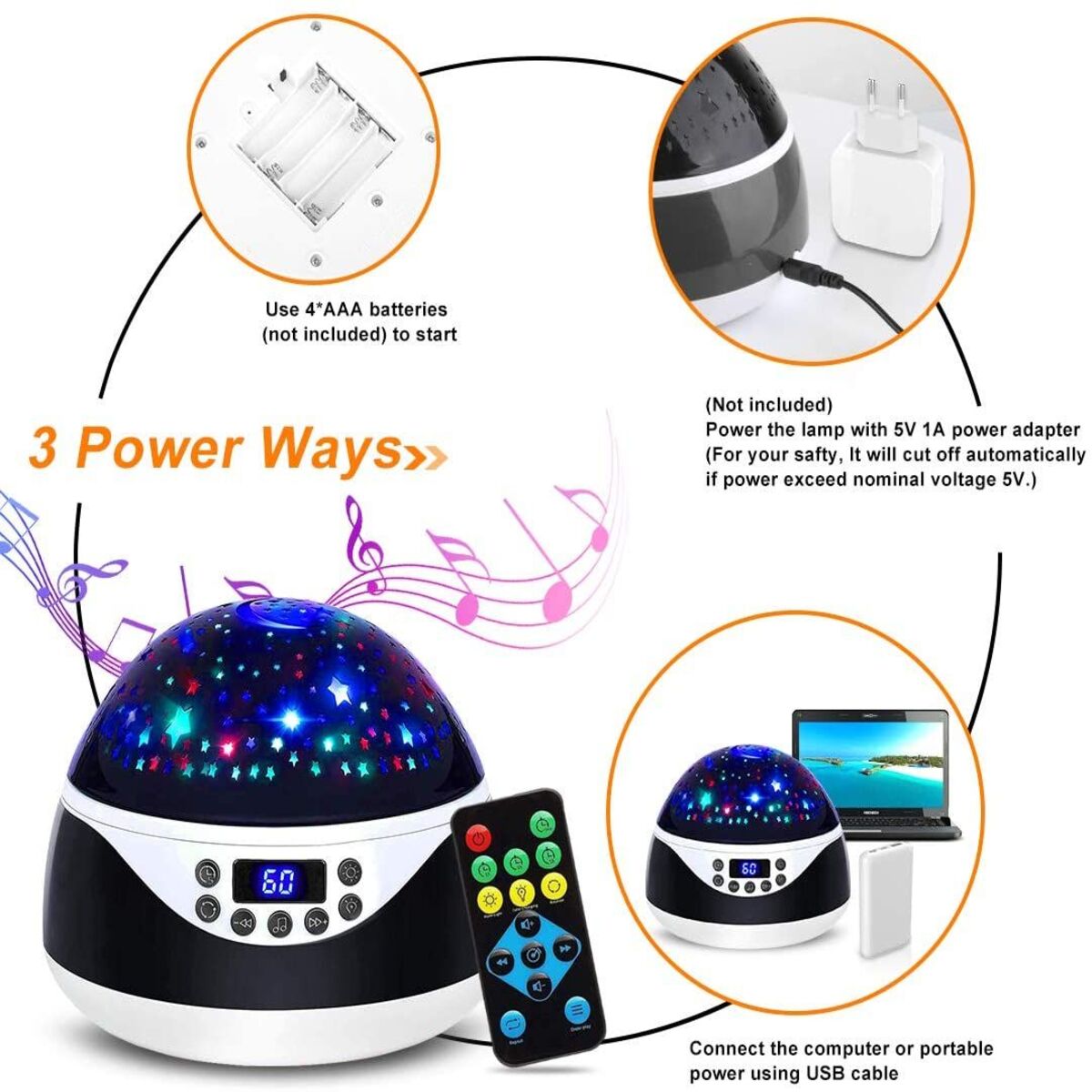 Star Projector Night Light