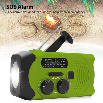 2000mAh Hand Crank Flashlight Radio