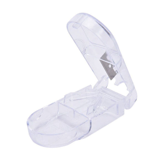 Pill Splitter, Pill Cutter with Retracting Safety Guard