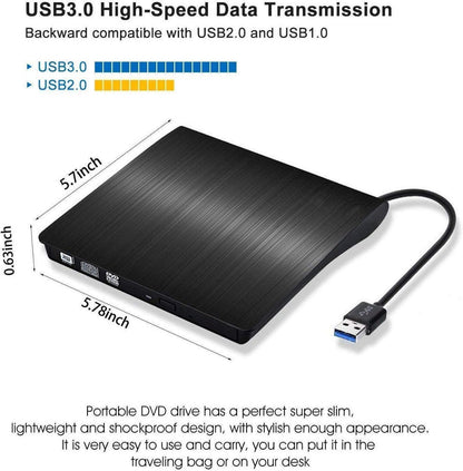 USB 3.0 External CD/DVD-RW Drive