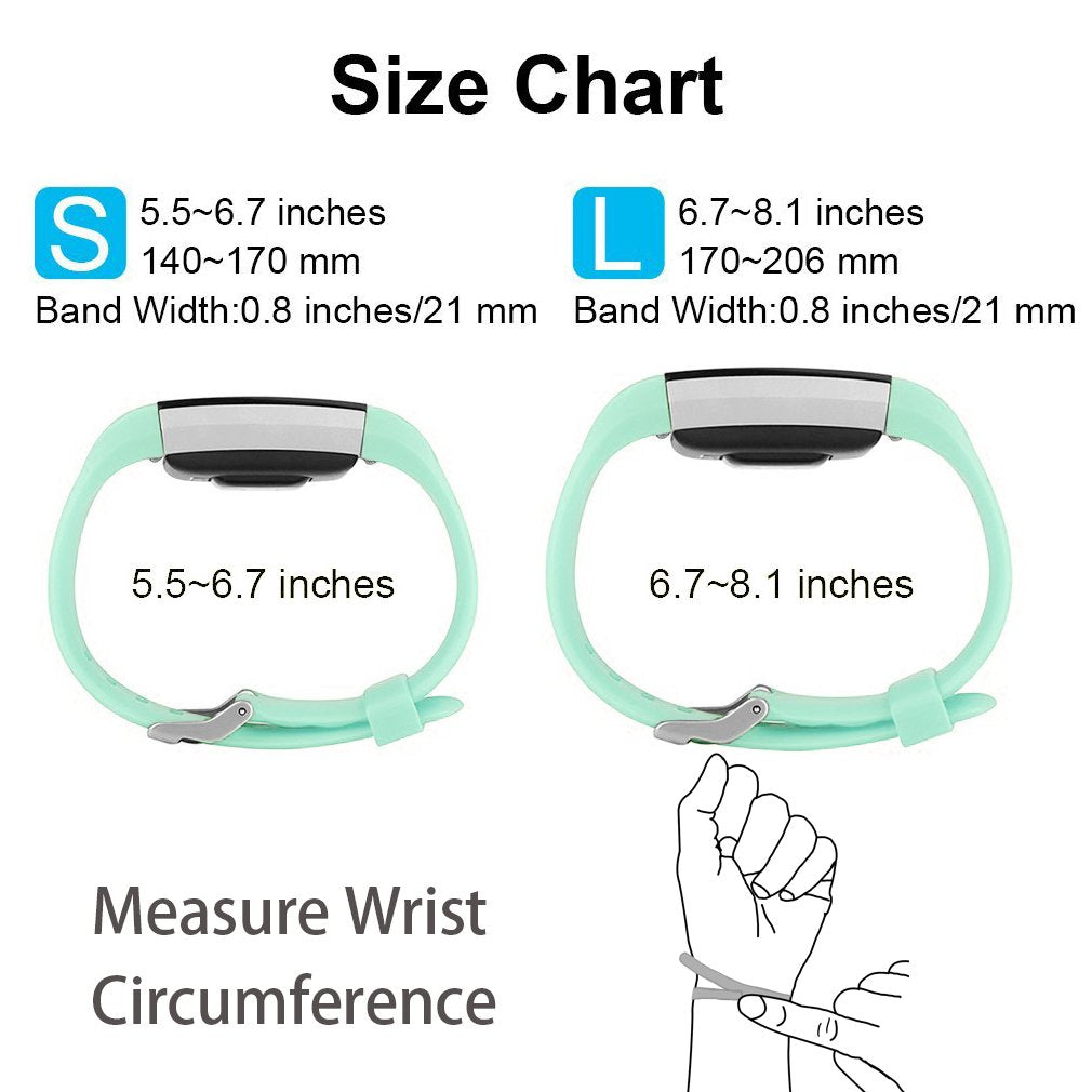 Fitness Tracker Normal Rubber band-Mint-L