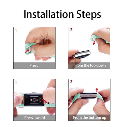 Fitness Tracker Normal Rubber band-Mint-L