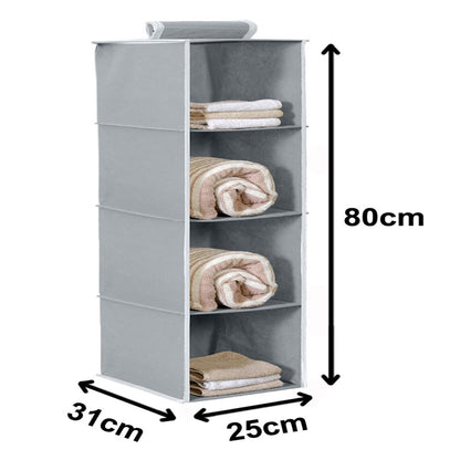 4 Shelf Closet Hanging Organizer