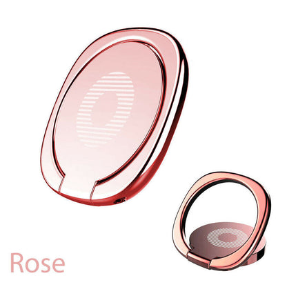 Hand Ring Car Mount Phone Holder Stand-Rose Gold