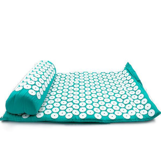 Acupressure Mat with Pillow-Green