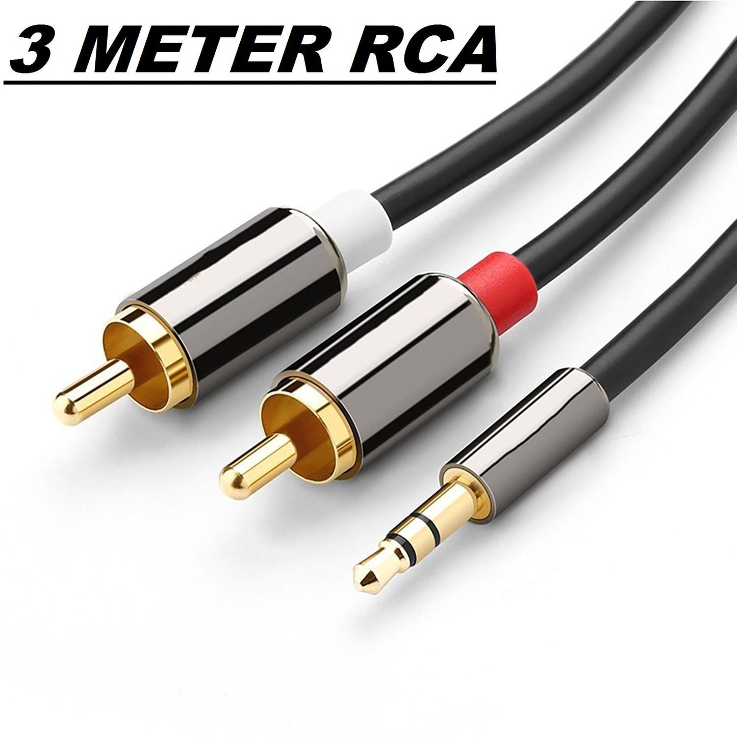 2 AV to 3.5 mm AUX Cable - 3 Meter