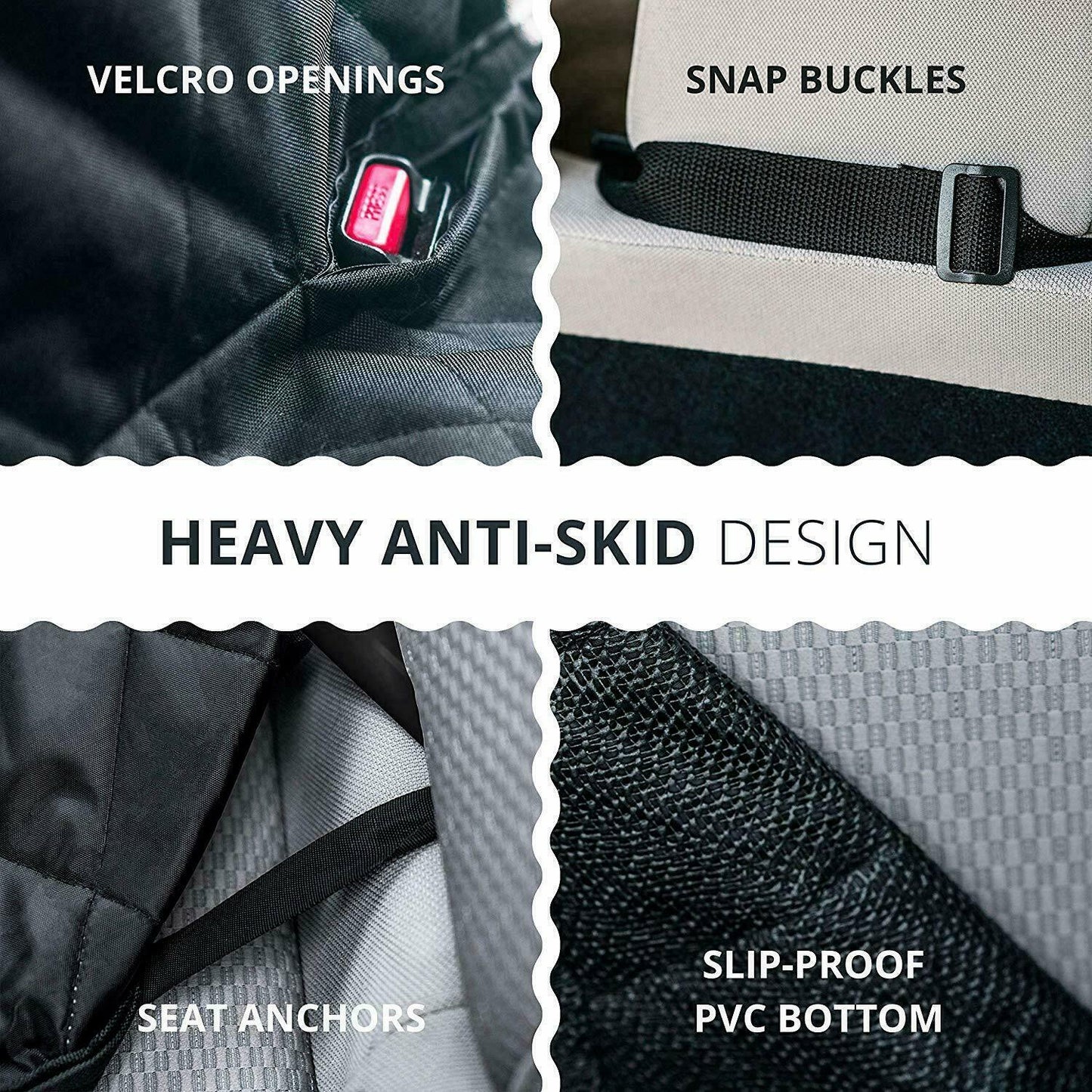 Zipper Dog Car Seat Cover