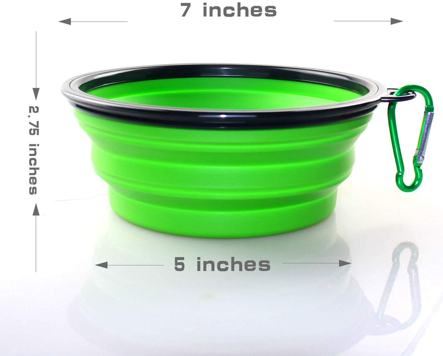 New Designed Food Grade Silicone Pet Bowl -Green