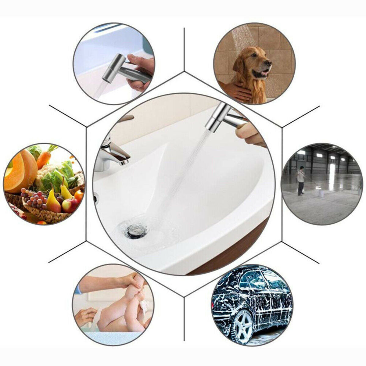 Toilet Bidet Sprayer Bathroom Shower Kit