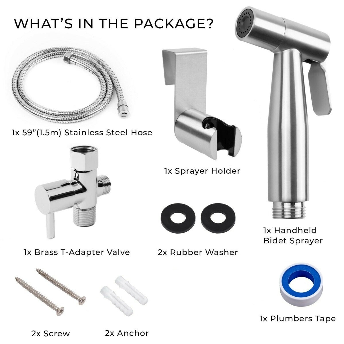 Toilet Bidet Sprayer Bathroom Shower Kit