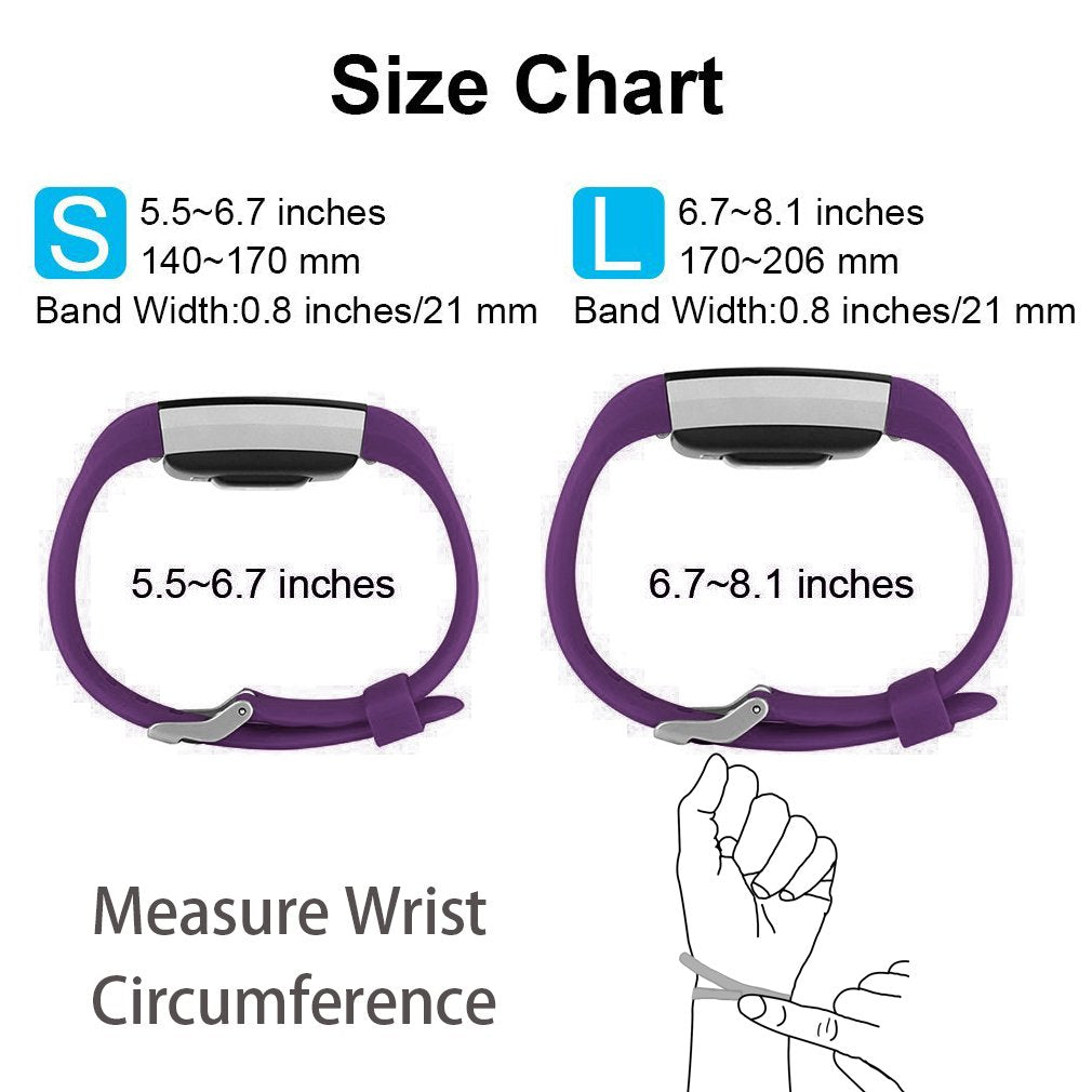 Fitness Tracker Normal Rubber band-Purple-L