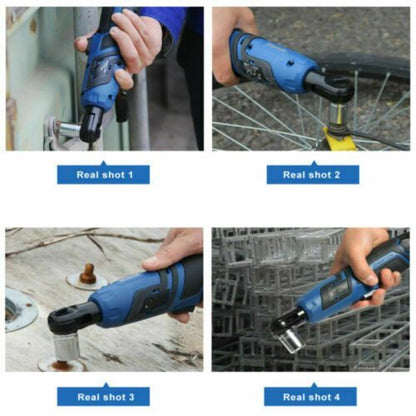 3/8'' 12V Cordless Electric Ratchet Wrench Kit