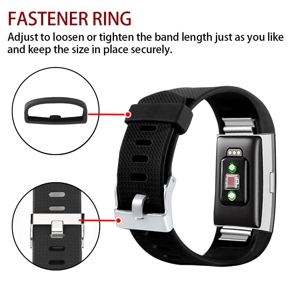 Fitness Tracker Normal Rubber band-Black-S