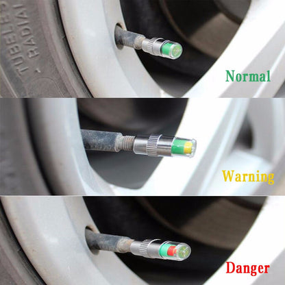 Tire Air Alert Pressure Cap Valve Gauge