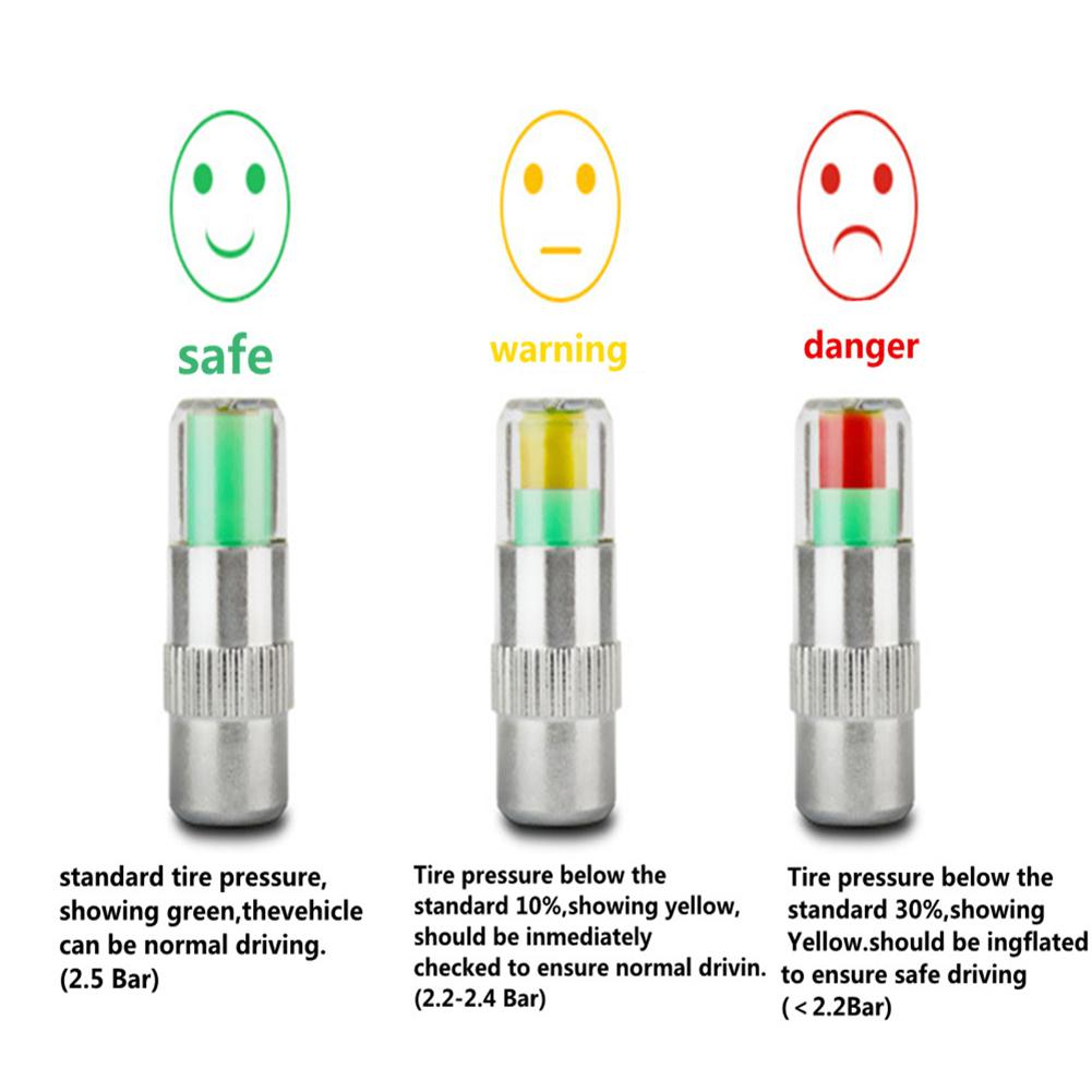 Tire Air Alert Pressure Cap Valve Gauge