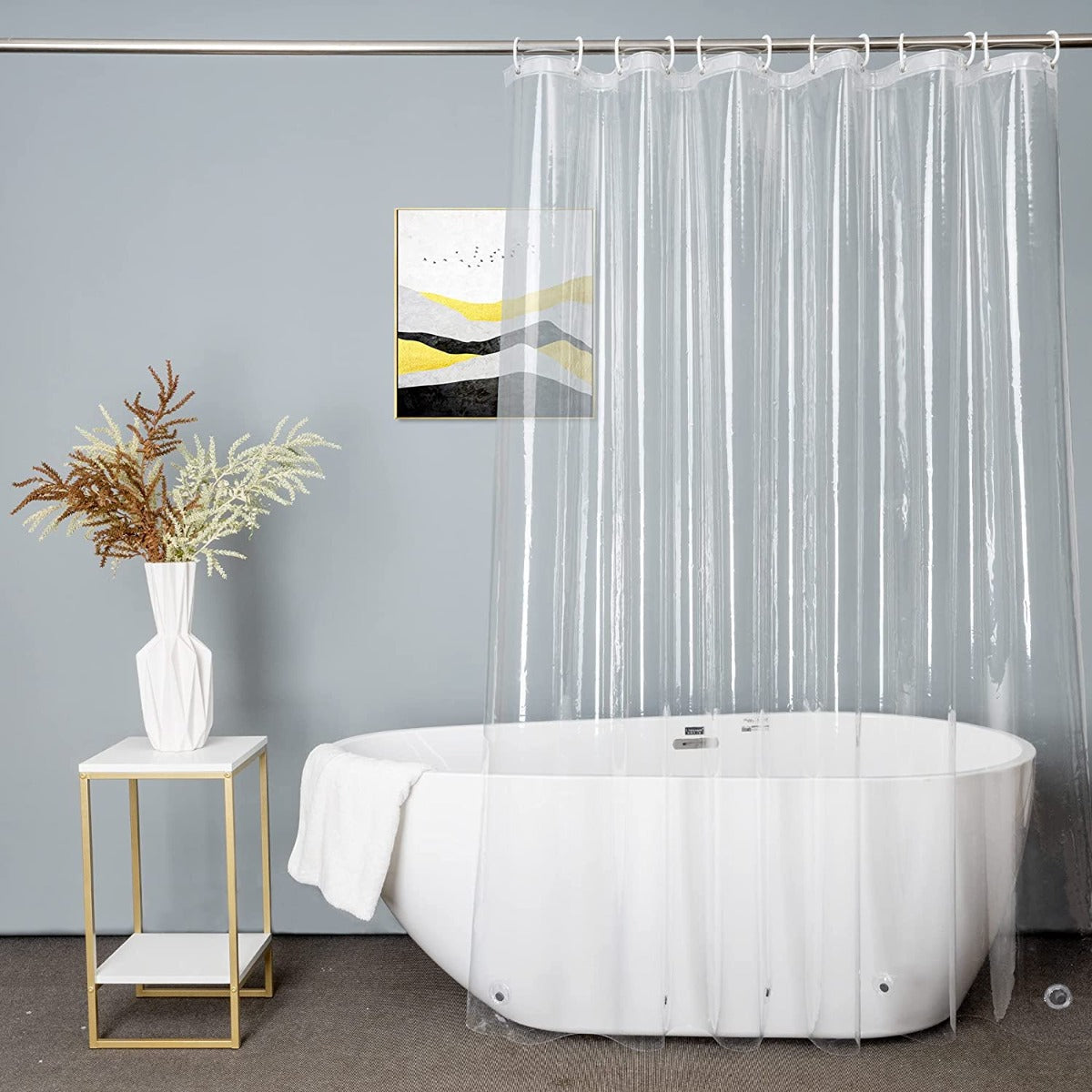 Shower Curtain Bathroom Partition 90X200CM
