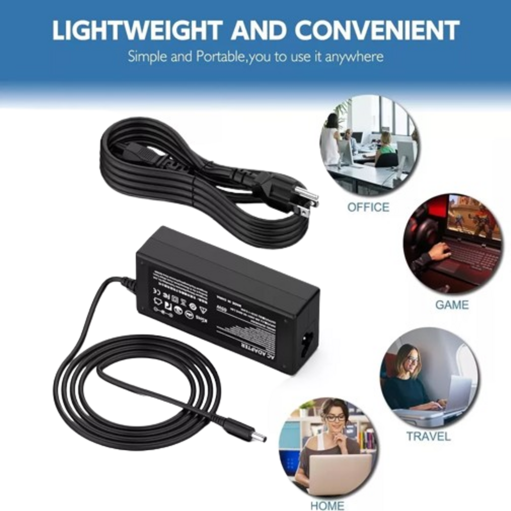 65W Laptop Charger AC Adapter Power Supply Cord 19.5V 3.34A