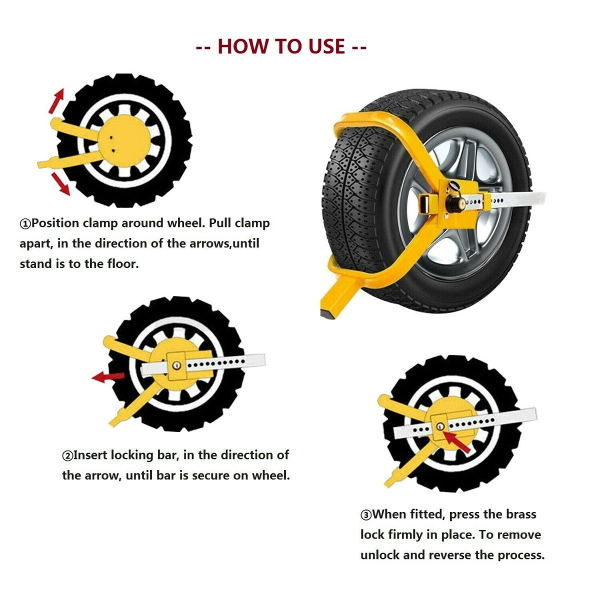 Wheel Lock Clamp