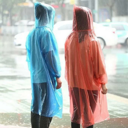 1 Disposable Emergency Rain Ponchos