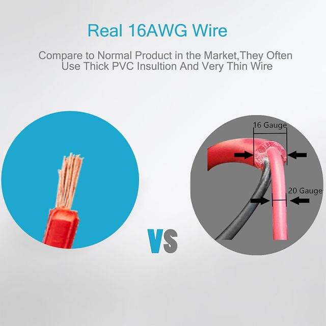 12V/24V 12' Foot Heavy Duty Extension Cord with Cigarette