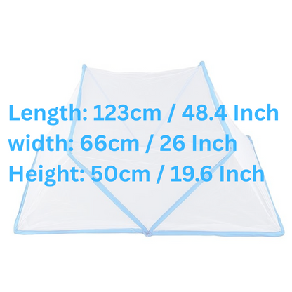 Bottomless Folding Mosquito Net, Blue