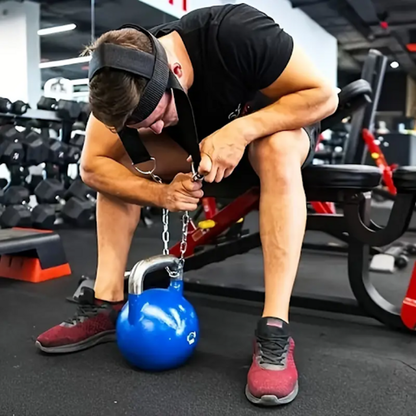Head & Neck Exercise Band With Iron Chain