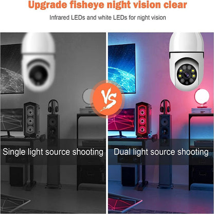 1080P Wireless Wi-Fi Light Bulb Security Camera