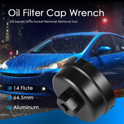 Oil filter cap wrench socket remover tool