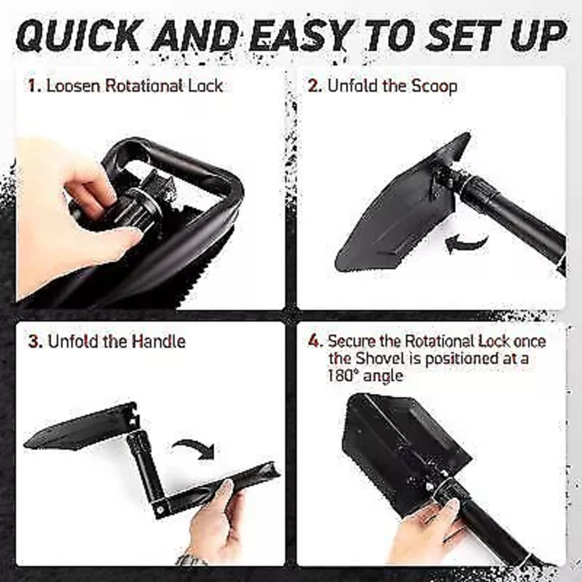 Folding Camping Shovel - Snow Removal