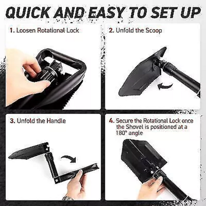 Folding Camping Shovel - Snow Removal