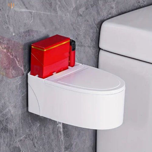 Wall Mounted Ashtray Toilet Shaped Ashtray With Cover
