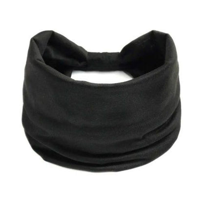New Solid Color Elastic Wide Sports Headband Sweat Absorbent Yoga